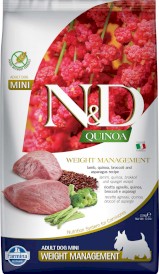 FARMINA ND QUINOA DOG Weight Management Lamb / Broccoli Mini 2,5kg