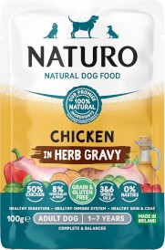 NATURO Adult Dog GF Kurczak w sosie ziołowym 100g