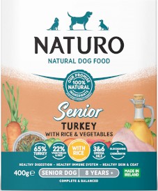 NATURO Senior Dog Indyk Ryż Warzywa 12x400g - Zdjęcie nr 3