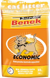 Super BENEK ECONOMIC Żwirek bentonitowy 25l