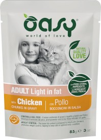 OASY Cat Lifestage Adult Light in Fat w sosie 85g