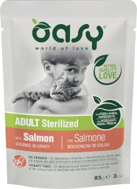 OASY Cat Lifestage Adult Sterilized Salmon Łosoś 85g