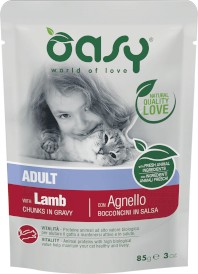 OASY Cat Lifestage Adult Lamb Jagnięcina w sosie 85g