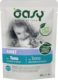 OASY Cat Lifestage Adult Tuna Tuńczyk w sosie 85g