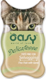 OASY Cat Delicatesse Fine Pate Game Dziczyzna w pasztecie 85g