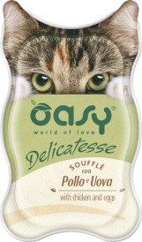 OASY Cat Delicatesse Souffle Chicken Eggs Kurczak i Jajka 85g