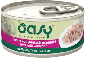 OASY Specialita Naturale Kot Tuńczyk Młode Sardynki 150g