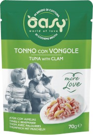 OASY Cat More Love Tuna Clam Tuńczyk Małże 70g