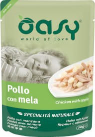 OASY Specialita Naturale Kot Kurczak z Jabłkiem Saszetka 70g