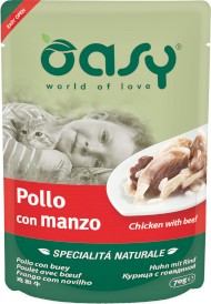 OASY Cat Specialita Naturale Kurczak Wołowina Saszetka 70g