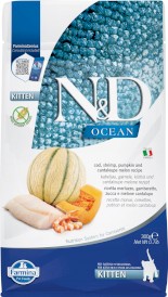 FARMINA ND CAT OCEAN Cod Shrimp Pumpkin Melon Kitten 300g