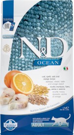 FARMINA ND CAT OCEAN Cod Spelt Oats Orange Adult 1,5kg