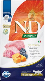 FARMINA ND CAT PUMPKIN Lamb Blueberry Adult Neutered 300g