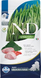 FARMINA ND DOG SPIRULINA Lamb Puppy Medium Maxi 2kg