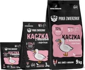 PAKA ZWIERZAKA Kaczka z Łososiem S dla szczeniąt 1,5kg