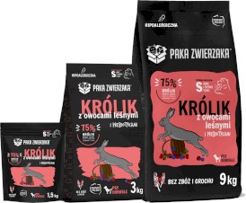 PAKA ZWIERZAKA Królik Owoce Leśne S bez zbóż 1,5kg