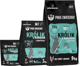 PAKA ZWIERZAKA Królik z Łososiem M bez zbóż 1,5kg