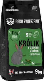 PAKA ZWIERZAKA Królik Dzikie Zioła S dla szczeniąt 9kg