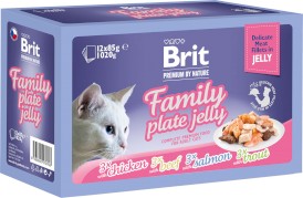 BRIT Premium Cat Family Plate Jelly MIX Saszetek 12x85g - Zdjęcie główne