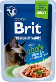 BRIT Premium Cat Fillets in Gravy Duck KACZKA Sterilised 85g