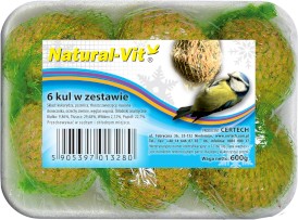 NATURAL-VIT Kule tłuszczowe dla ptaków zimujących 6szt.