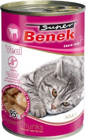 SUPER BENEK Adult Cielęcina w sosie bez zboż 415g