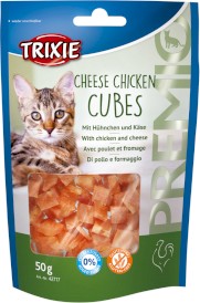 TRIXIE Premio Cheese Chicken Cubes Kurczak z Serem dla kota 50g