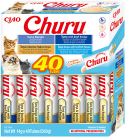 INABA Cat Treat Churu Mix z Tuńczykiem 40x14g