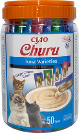 INABA Cat Treat Churu Tuna Varieties Mix w Słoiku 50x14g