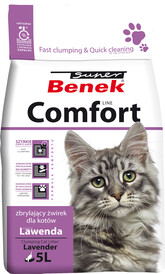 Super BENEK Comfort Lawenda Żwirek bentonitowy 5l - Zdjęcie główne