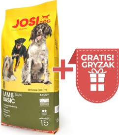 JOSERA Josidog LAMB BASIC Adult 22/14 15kg  + GRATIS GRYZAK! - Zdjęcie główne