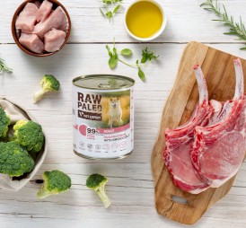 Vet Expert RAW PALEO Adult Duoprotein Pork Lamb Wieprzowina Jagnięcina Brokuł 400g - Zdjęcie nr 2