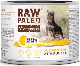 Vet Expert RAW PALEO Adult Duoprotein Turkey Cod Indyk Dorsz Dynia 200g - Zdjęcie nr 2