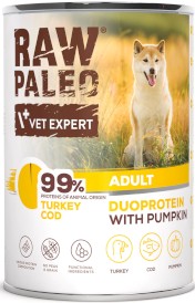 Vet Expert RAW PALEO Adult Duoprotein Turkey Cod Indyk Dorsz Dynia 400g - Zdjęcie nr 2