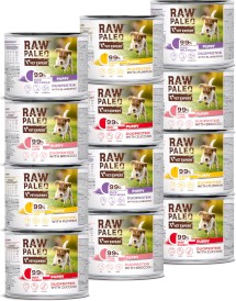 Vet Expert RAW PALEO Puppy Duoprotein MIX SMAKÓW 12x200g - Zdjęcie główne