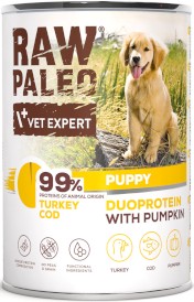 Vet Expert RAW PALEO Puppy Duoprotein Turkey Cod Indyk Dorsz Dynia 400g - Zdjęcie nr 2